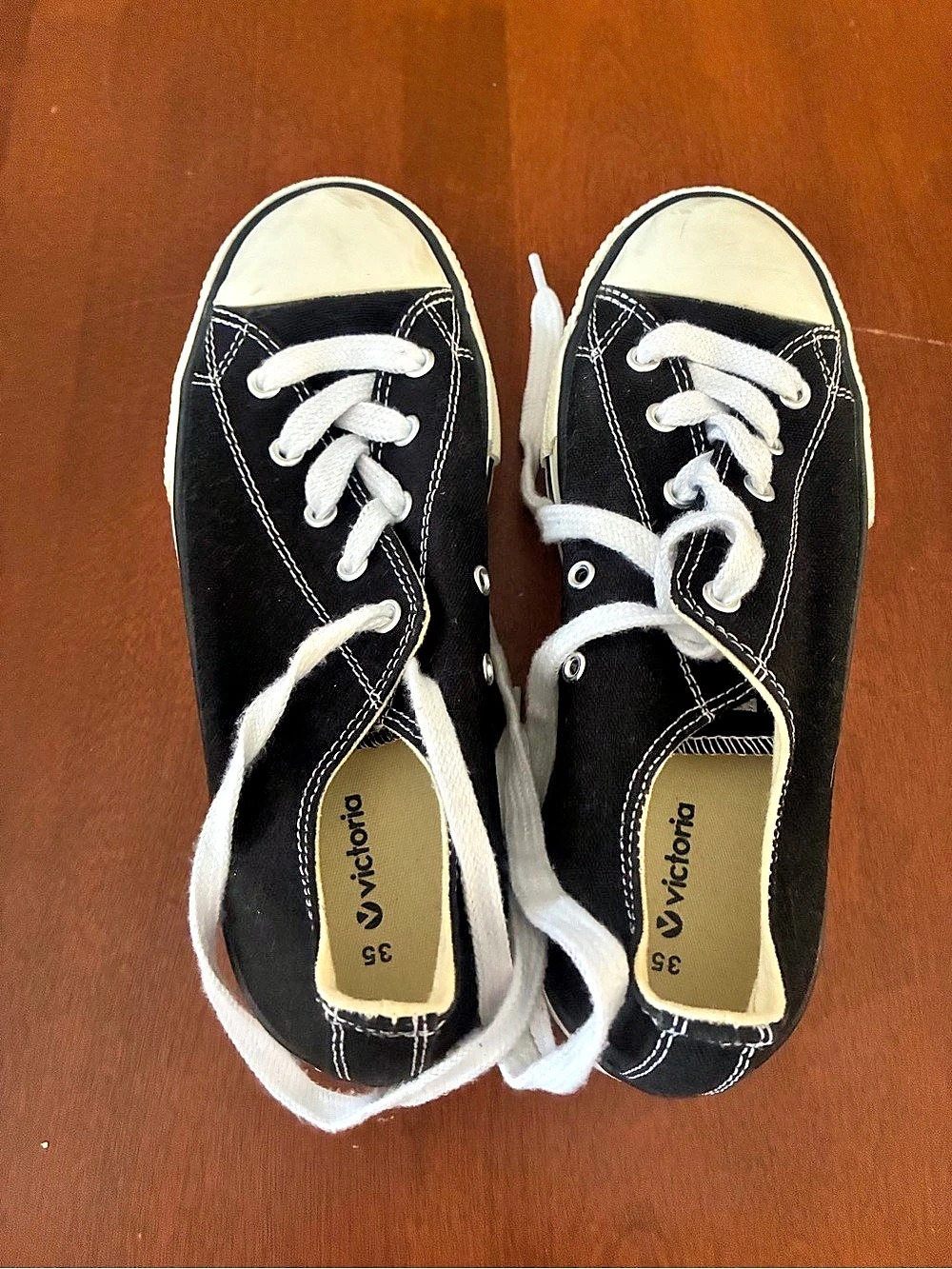 Victoria Basket Lona Black & White Sneakers EU 35